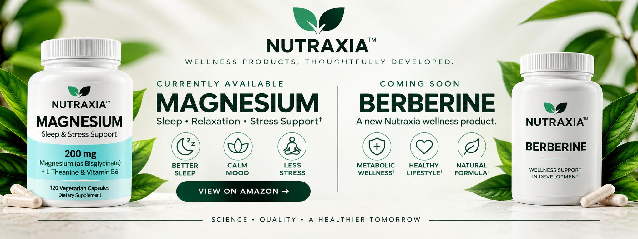 Nutraxia Magnesium and Berberine Products